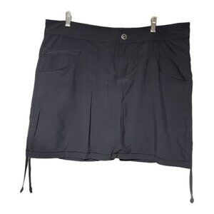 Cabela's Women's Lined Skort Pockets Casual Black Pickle Ball Size 14